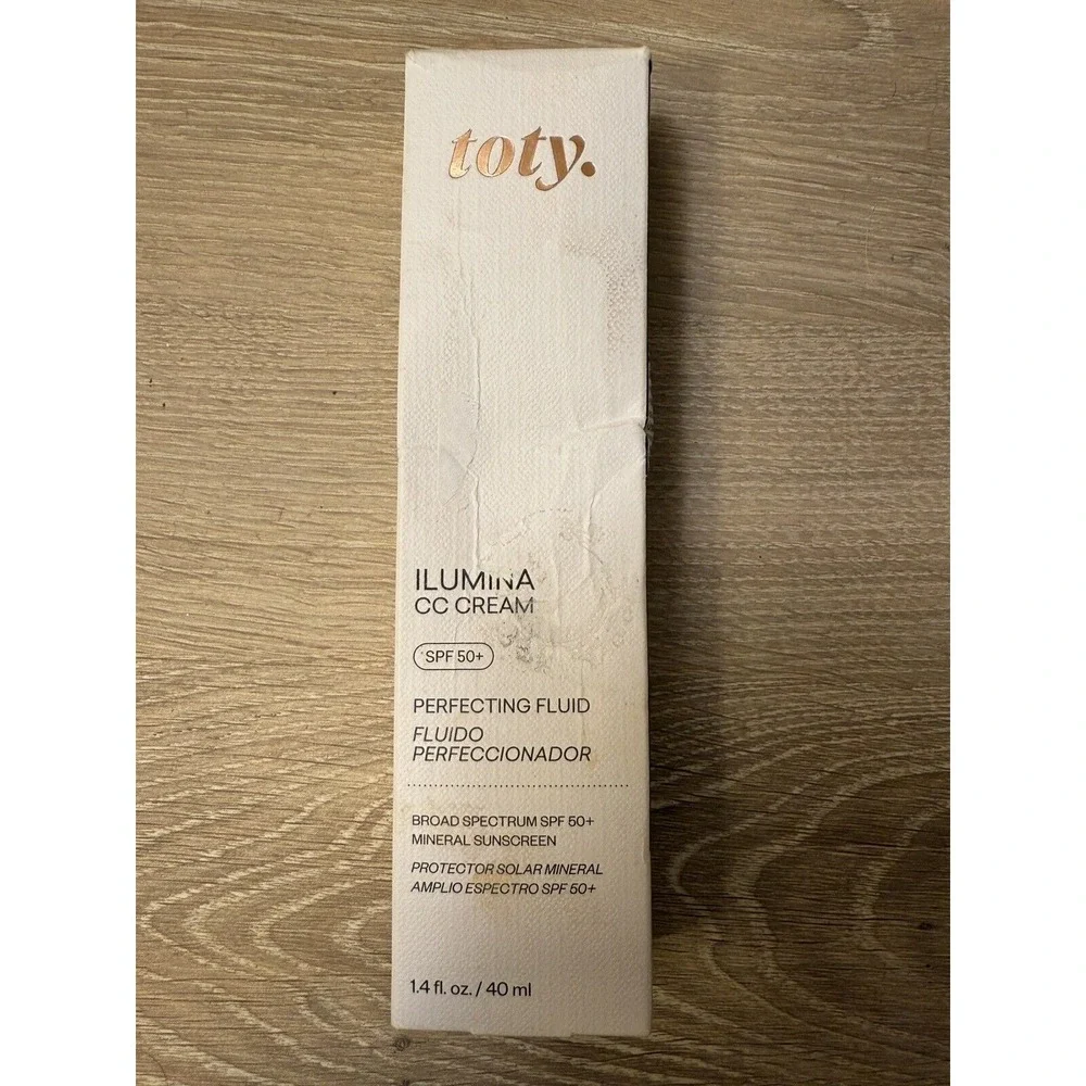 toty. Illumina CC Cream SPF 50+ Perfecting Fluid NIB 5W1‎ Deep Terracotta